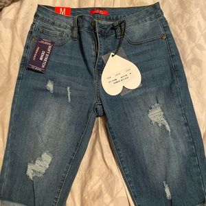 biker jean shorts